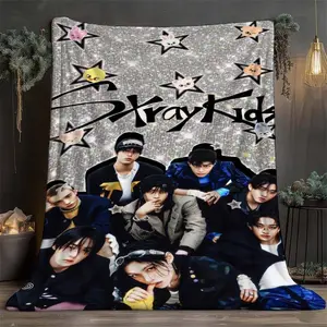 Korean drama themed blanket - Korean drama print bedspread, soft flannel, suitable for all seasons, sofa and bed covers, tear-resistant design, perfect for sofas, beds, camping, and travel - a top choice for Christmas/birthday gifts.