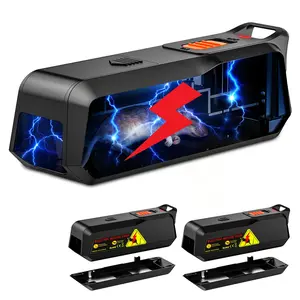 Electric Rat Trap | 1800V High Voltage Mouse Zapper | Instant Kill & No Touch Removal | Reusable Easy Clean | Indoor Pest Control Solution for Home & Garage Insect Killer Pest Control Concentrate Insect Killer Spray