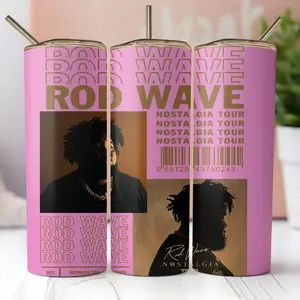 Pink Rod Wave Nostalgia Tumbler