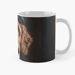 Peaky Paws Cockapoo Dog Mug: Funny Dog in Suit Design - Ceramic Coffee Cup for Cockapoo Lovers, Heat Resistant