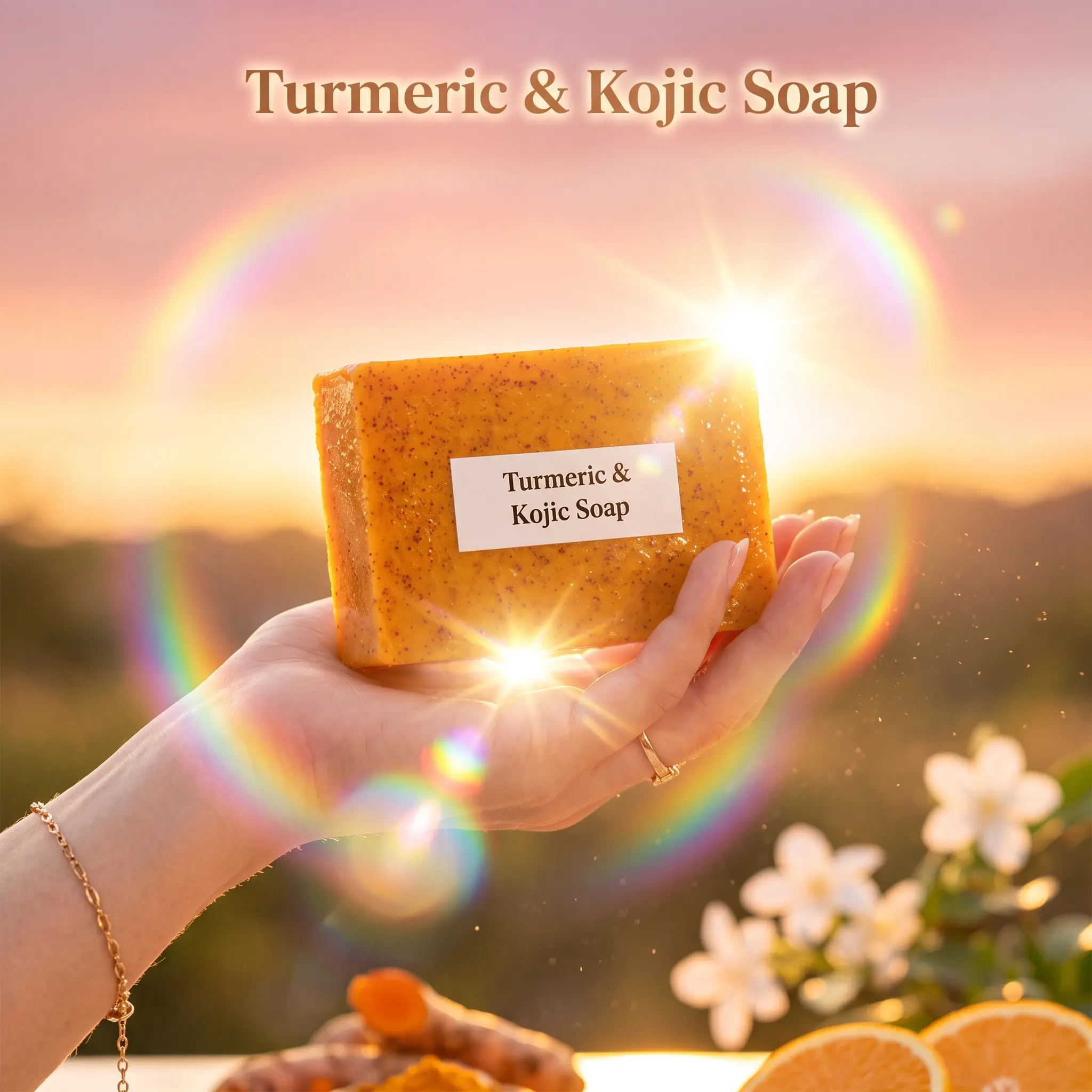 Kojic Turmeric Face Soap, Kojic Soap, Face Cleansing Soap, Turmeric Face and Body Soap, Kojic Face and Body Soap