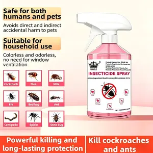 The third-generation insecticide spray - it can kill over 40 types of household pests (cockroaches, ants, spiders, bed bugs). When used according to instructions, it is safe for both pets and humans, and can be used both indoors and outdoors.