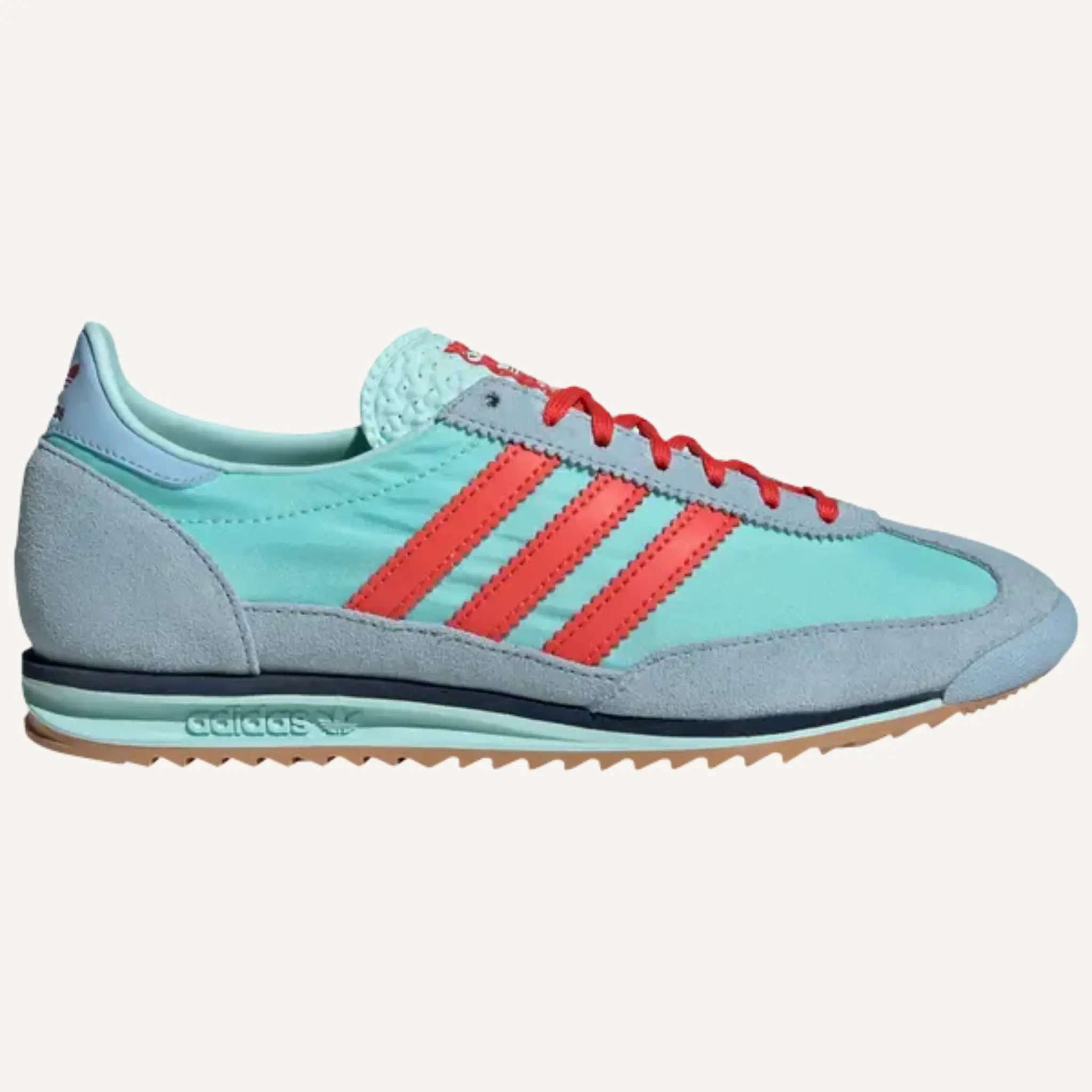 Adidas Originals Women's Teal/Red SL72 Sneakers, JH7397 (No Box)