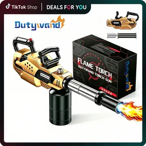 【Fathersdaygift】Propane Torch Weed Burner, High Output Weed Torch, 30" Detachable Long Arm Heavy Duty Gatling Design Blow Torch For Garden, Wood, Ice, Snow, Melting, SummerVibes (Propane Tank Not Included) #fathersdaygift