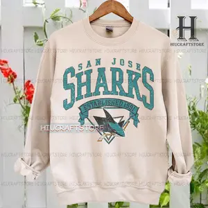 [Sale Up To 30%] + [Free Ship] San Jose Retro Sweatshirt, San Jose Hockey Fan, Hockey Sharks Sweatshirt Unisex All Size