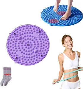 Foot Jogging Massage Mat,Reflexology Mat with Magnetic Therapy Acupressure Disc Relaxation
