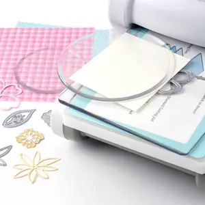 2-Pack 3.5'' or 5'' Anti-Curl Round Cutting Mats, Transparent Polycarbonate Plastic Cutting Boards, Hand Tools and Supplies