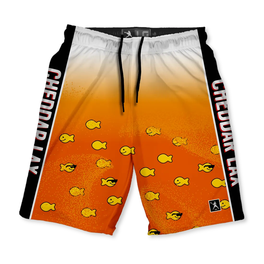 Male Cheddar Lax Style Lacrosse Shorts, Sporty Chic Design for Play and Practice, Athletic Performance, Active Sportswear Men's Sports Shorts, Breathable, M, Drawstring Adjust, Elastic Waist, Quick Dry