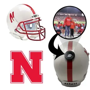 Nebraska Cornhuskers College Football Collectible Mini Helmet - Picture Inside - FANZ Collectibles