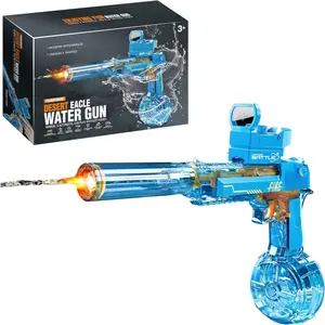Large LED Flash Water Gun Automatic Continuous Fire Electric Water Gun, Adult Child Universal Outdoor Pool Beach Party Toy