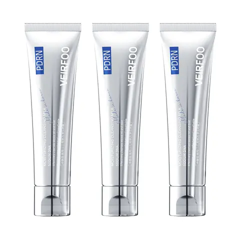 Korean Brand VEIRFOO Gentle Daily Water Radiant Luxury Moisturizing Cleansing 100g*3tubes Non-irritating & Non-slippery