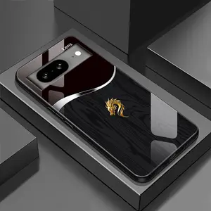 Suitable for [Google Pixel 8a] Personality simple split dragon pattern creative business high-end anti-drop glass mobile phone case affordable anti-drop anti-fingerprint-888