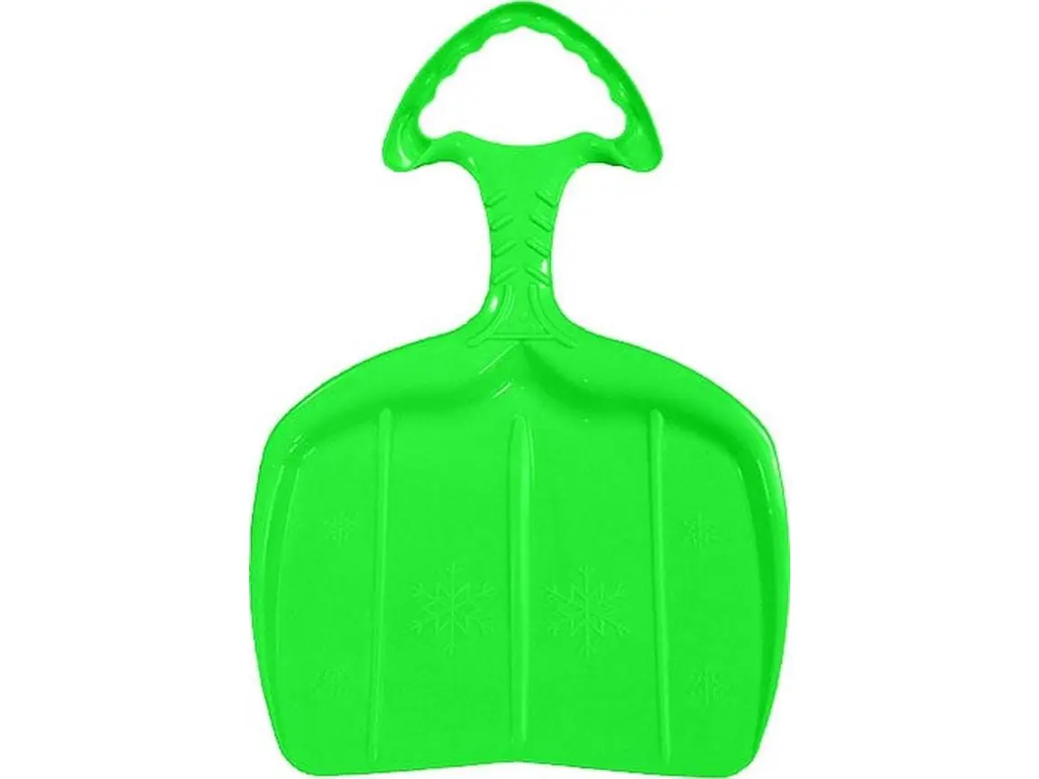 Green Shovel Snow Sled with Handle for Kids - 0.6 x 14.3 x 21 in.