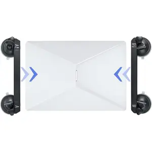 Starlink Mini  Mount, 2025 Newly Upgrade Starlink Mini  Adapter with Four High Power Suction Cups, All-Metal  and Dual Slots,Starlink Mini Accessories Suitable for RV, Van, Boat,