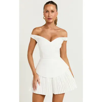 ruffle tiered mini dress Elina Tiered Ruffle Babydoll Dress Rose / L