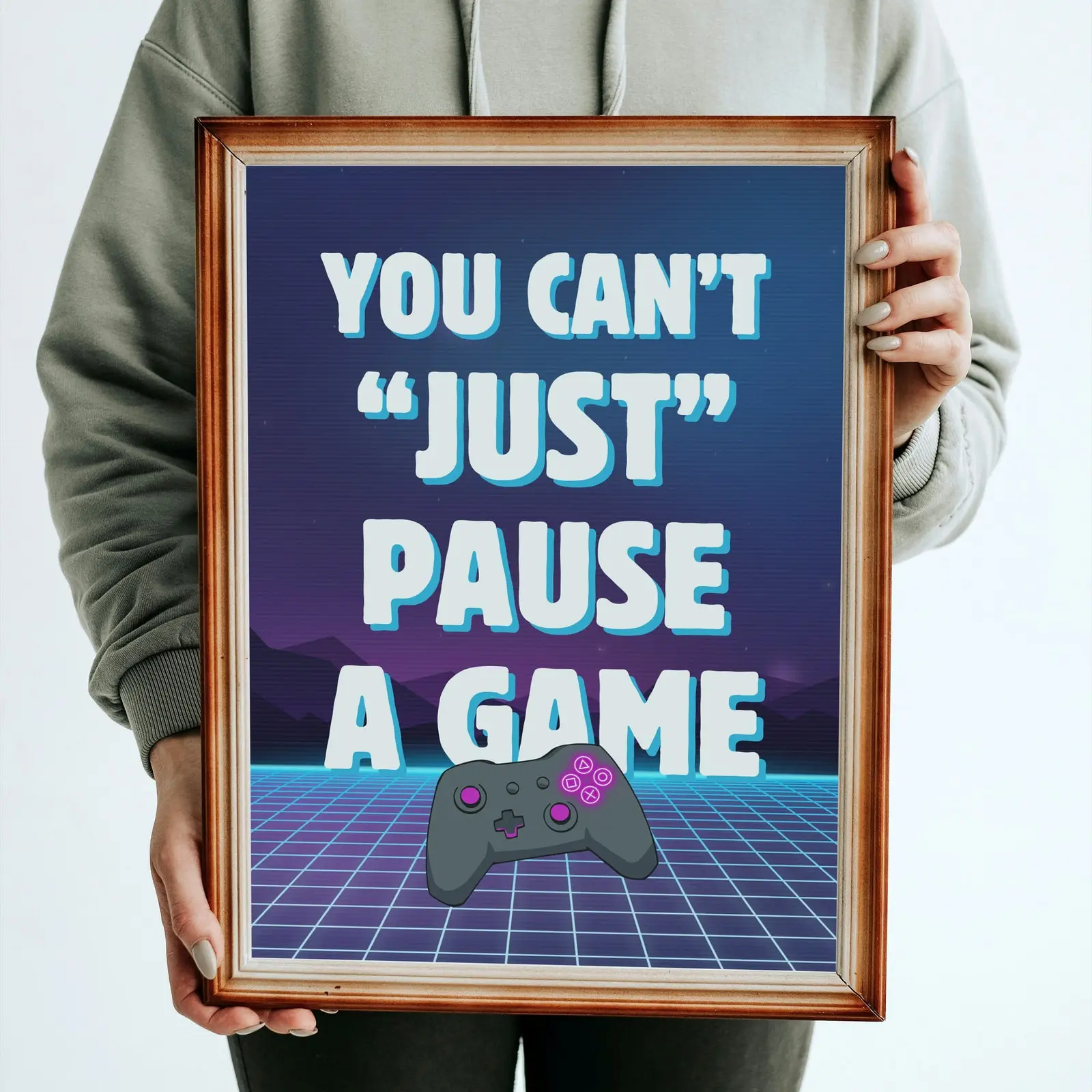 Funny Game Poster, Gaming Poster For Wall, Gaming Wall Decor, Gamer Room Posters, Wall Decor For Gaming Room Artistic Print