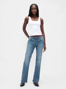Gap Women's Low Rise Lace-Up Long & Lean Jeans