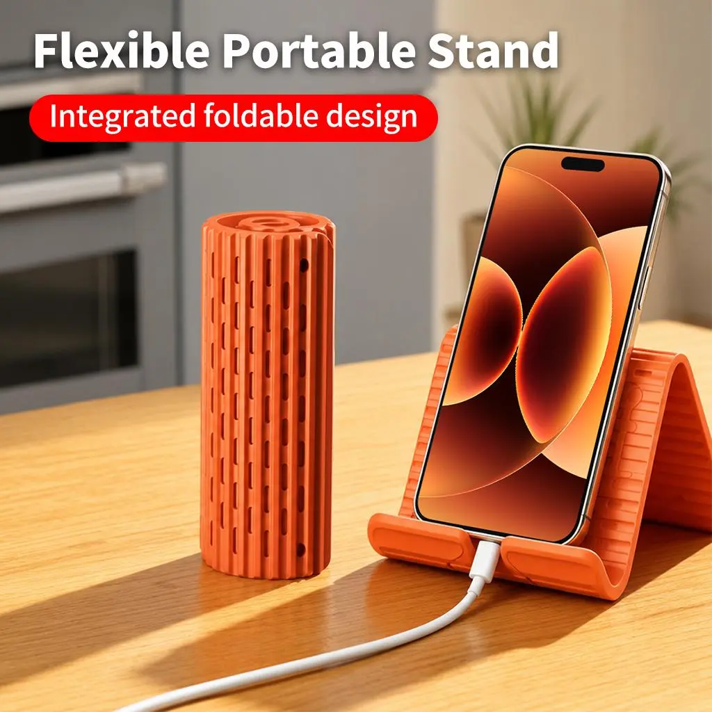 VUUV Silicone Collapsible Mobile Phone Holder Adjustable Portable Stand for Tablets And Smartphones