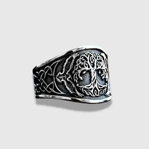 YGGDRASIL WITH ODIN'S RAVENS RING