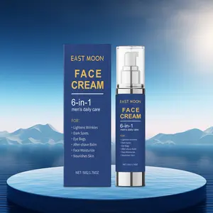 East Moon Men's Facial Moisturizing Cream – Nourishing, Hydrating, Soothing, Plumping, Lightening & Revitalizing Face Cream Moisturizer, Face Cream Daily