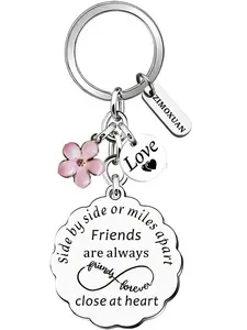 Friendship Themed Keychain, Fashionable Letter Pattern Keychain for Women & Men, Trendy All-match & Exquisite Keychain for Birthday Gift, Keychain Pendant
