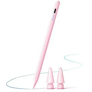 Capacitive touchscreen stylus, ready to use without connection or power on, suitable for iPad 9th and 10th generation - fast-charging active stylus, compatible with iPad Pro 11" & 12.9" (2018-2025), iPad Air 3/4, iPad 6/7/8/9/10, and iPad Mini 5/6.