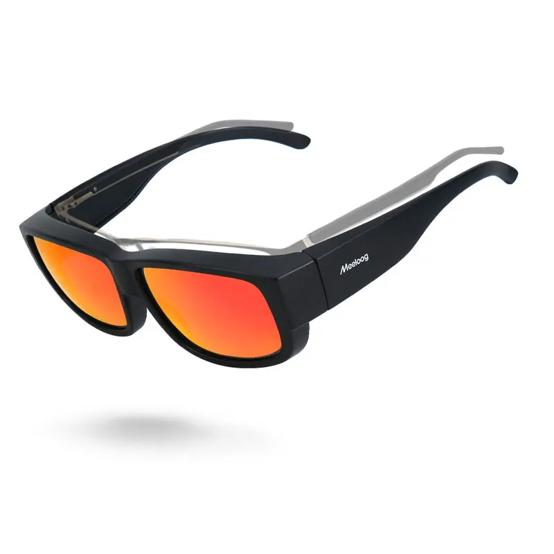 Black Frame/Red Mirrored Lens