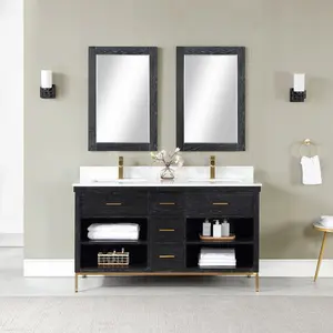 Kesia 60" double vanity with top