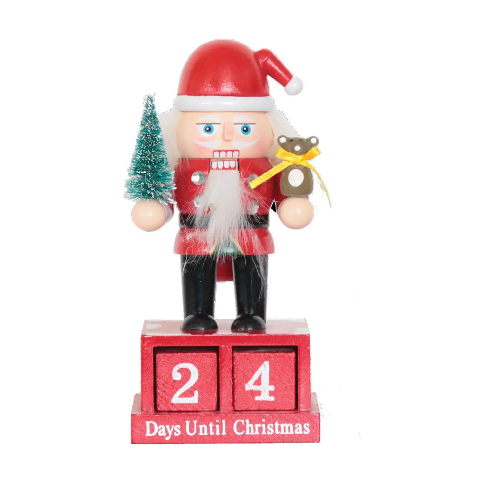 SW 6.5" Santa Countdown Nutcracker SW 6.5" Santa Countdown Nutcracker