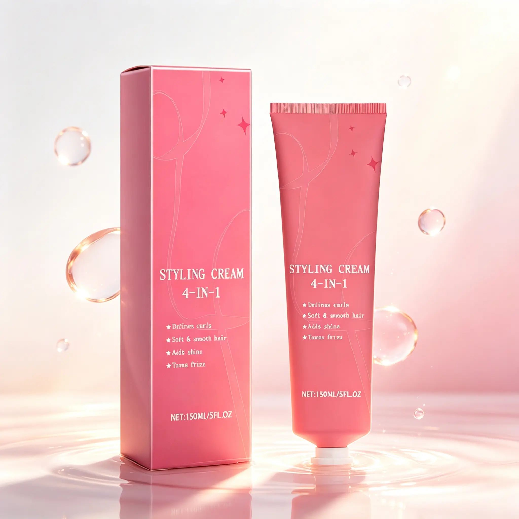4-in-1 Styling Cream 150ml – Defines Curls, Softens, Adds Shine & Tames Frizz for Beautiful Hair