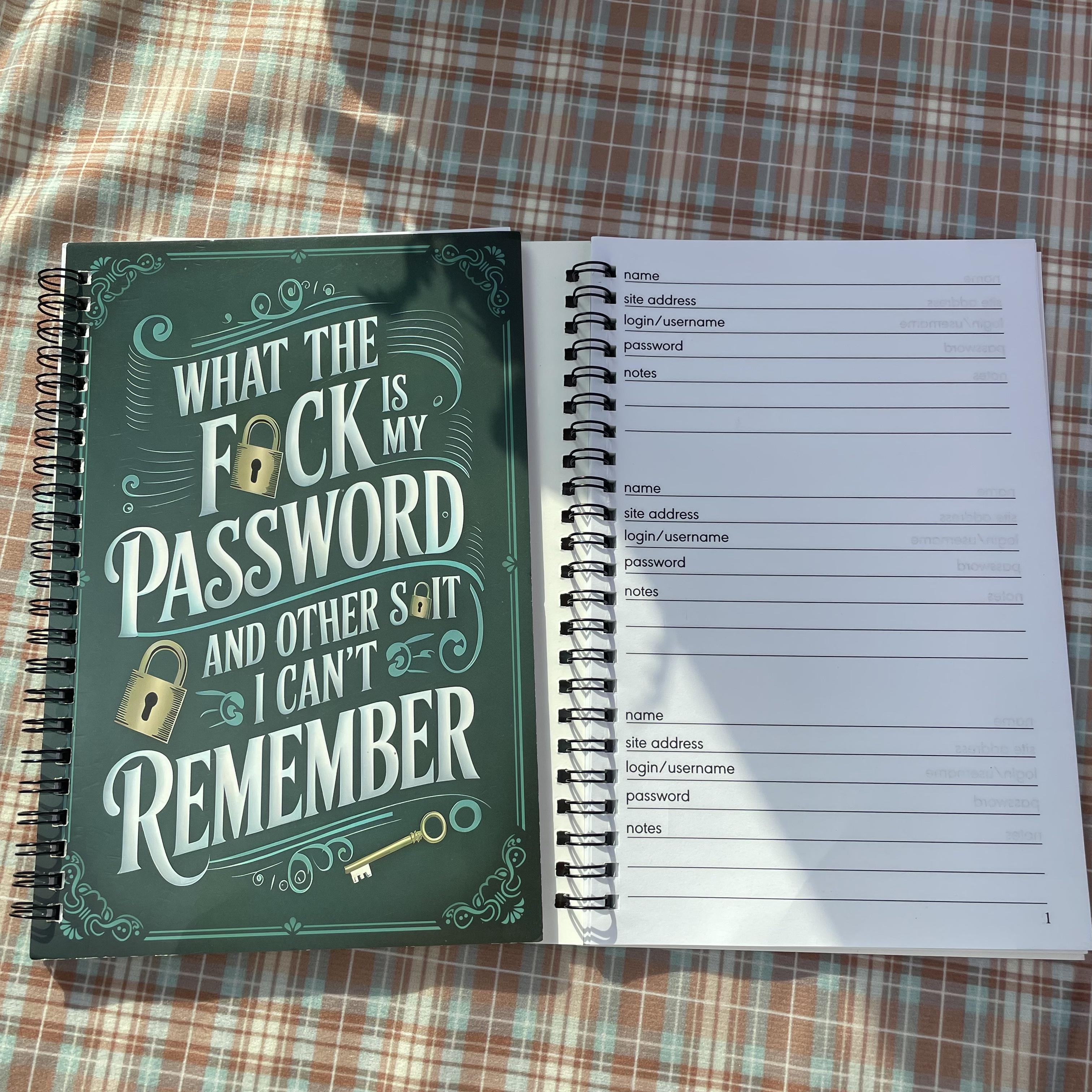 Password Journal Notebook with Lightweight Layered Tabs, Sturdy Construction & Compact Design, Practical Password Keeper & Security Tool for Families, Students and Adults