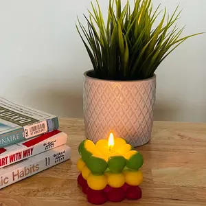 The Ethiopian Flag Bubble Candle