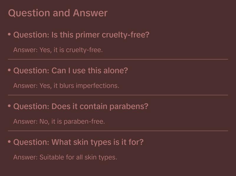 Palladio Foundation Primer, Lightweight and Velvety Primer with Aloe Vera and Chamomile, Wear Alone or As Foundation Base, Minimizes Fine Lines and Pores, Helps Makeup Last Longer, 0.674 oz