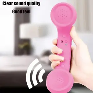 Retro Telephone Handset with Type-C, Wired Receiver for Mobile Phone, Video Call Accessory, Conference Speakerphone, for Office Home Business Calls