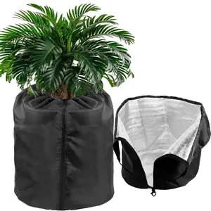 Winter Plant Frost Protection Cover Set, Deep Breathable Fabric with Drawstring Zipper Design, Ideal for Outdoor Pots & Trees