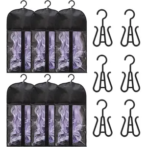 Non-woven wig storage bag matching wig hanging bag wig dust cover