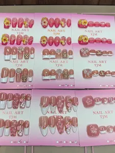 Summer(9620)gc.30$15 pairs random design,handmade press on nails