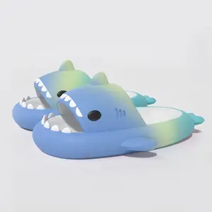 Rainbow Shark Slippers for Women - Summer Fashion