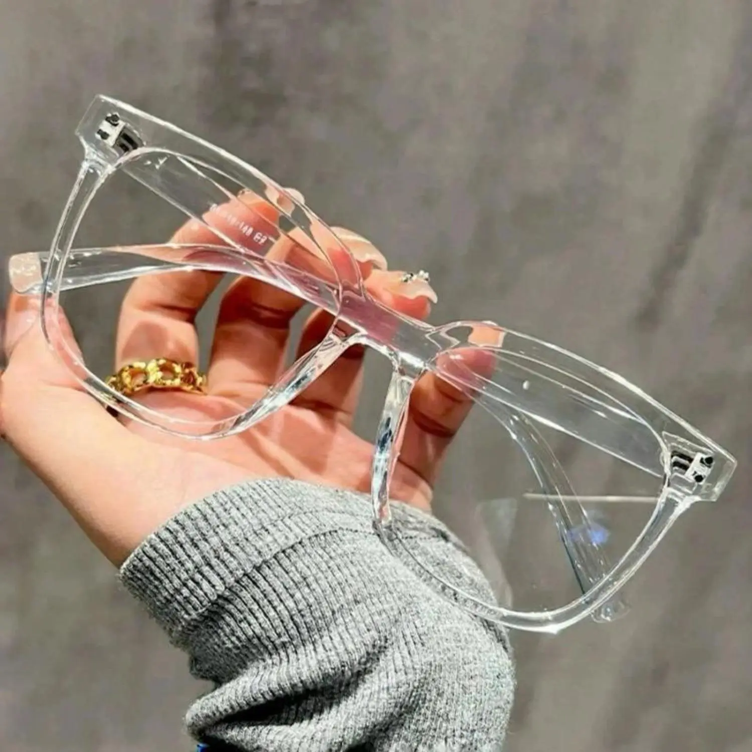 3PCS Square Frame Blue Light Blocking Glasses Unisex for Campus Study Daily Wear