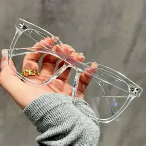 3PCS Square Frame Blue Light Blocking Glasses Unisex for Campus Study Daily Wear 3PCS Square Frame Blue Light Blocking Glasses Unisex for Campus Study Daily Wear