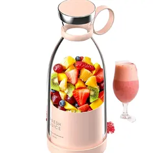 Perfect Gift 420ml Portable Electric Smoothie Blender & Mini Travel Fruit Juicer Mixer USB Power Source for Busy On-the-Go Lifestyle
