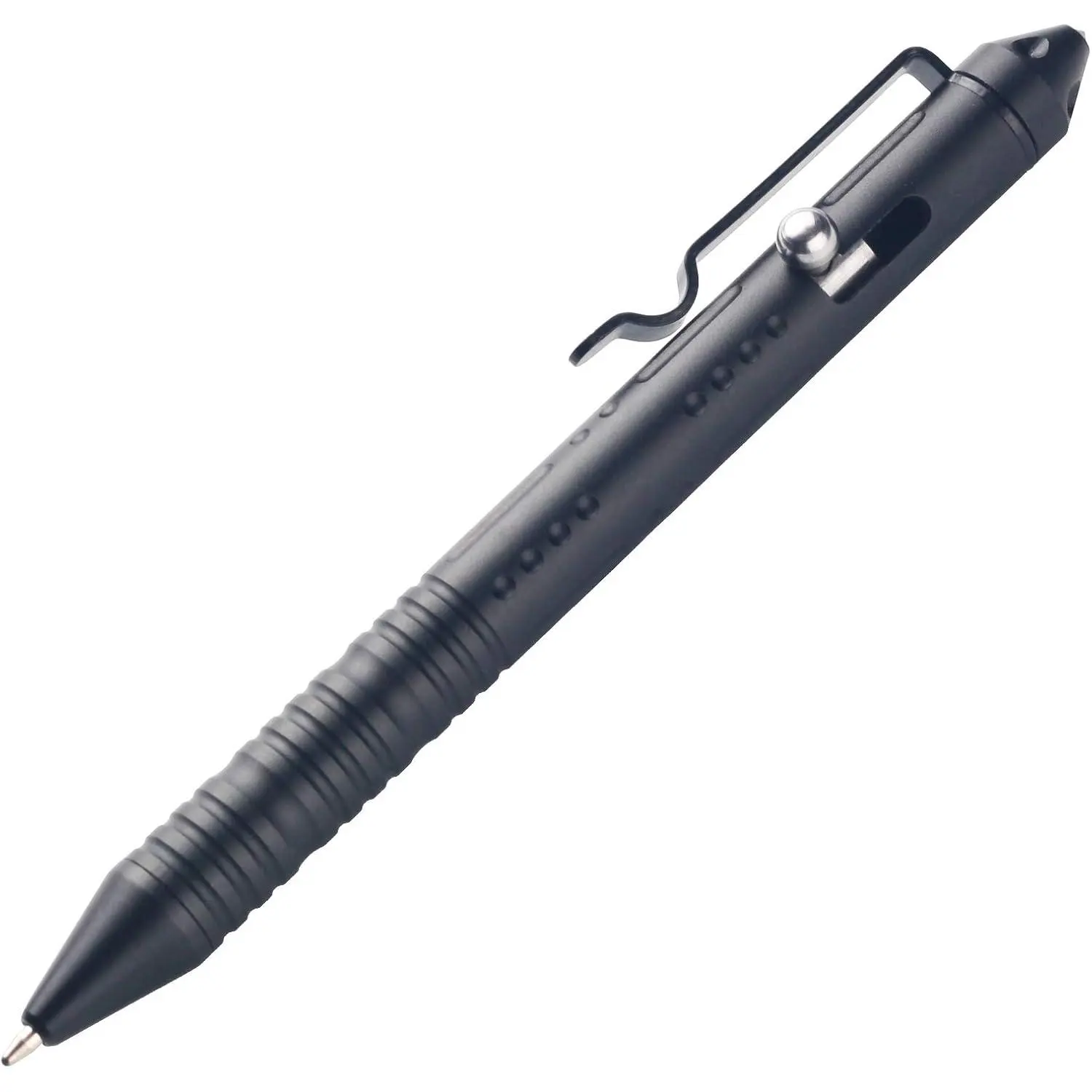 Bolt Action Pen with Tungsten Side 3 Colors for EDC Pocket Color Black(TP156)