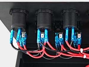 Nilight 12V/24V Camping Electrical System Centre Battery Power Control Box Fuse Block Switches Cigar Socket Voltmeter USB Charger Anderson Connector Ideal for RV Car Canopy Caravan Camper Trailer Van