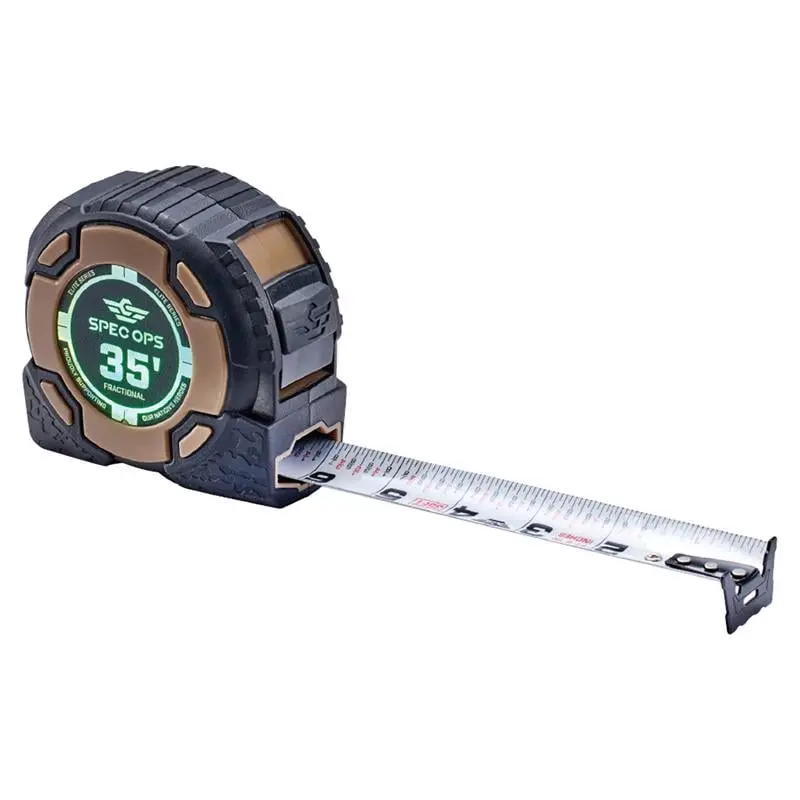 Spec Ops Tools 2036930 35 ft. x 3.3 in. Measuring Tape - Black