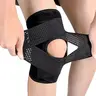Unisex Elastic Knee Support Brace with Side Stabilizers - Compression Wrap Protective Gear, Healthcare Recovery Support for Meniscal Tear, Arthritis Pain, Breathable Adjustable Fit for Plus Sizes (L:117-149 lbs, M:88-115 lbs)