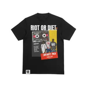 Riot or Diet Tee - Stack Bundles & Tha Riot Squad Mixtape Commemorative T-shirt.