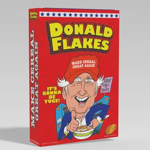 Limited Edition Donald Flakes Cereal Box Breakfast Instant
