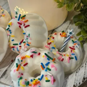 Birthday CAKED Up - Soy WAX MELT Cake, 3 oz, Highly Scented, Vegan, Pet Friendly
