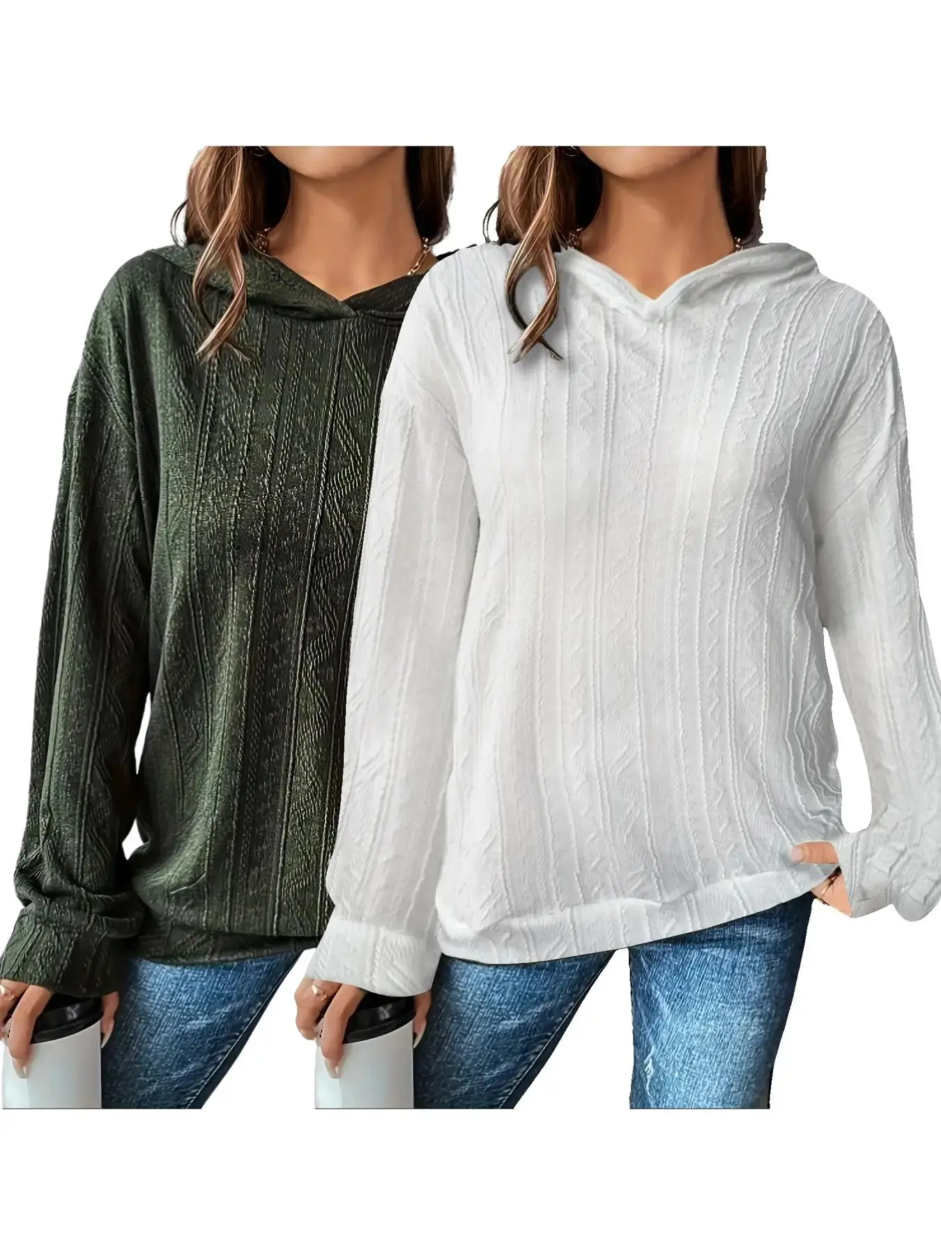 Army Green*1 pc+White*1 pc