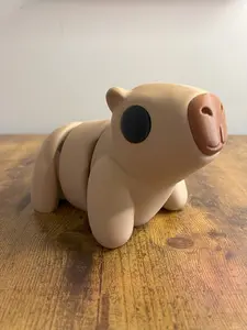Giant Baby Capybara/ 3D Printed Animals Articulated Flexible/ Great Gift Idea/ Perfect for decor